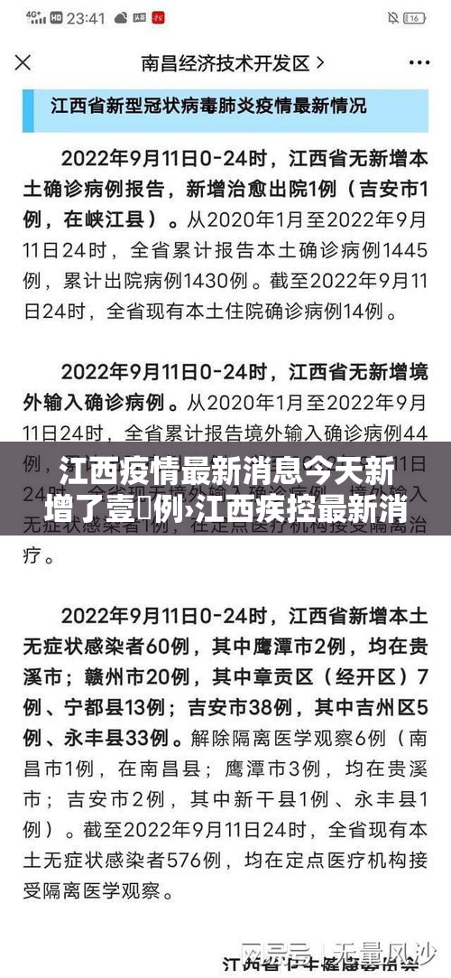 江西疫情最新消息今天新增了壹無例›江西疾控最新消息今天 江西疫情最新消息今天新增了壹無例›江西疾控最新消息今天