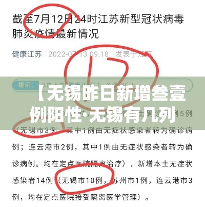 【无锡昨日新增叁壹例阳性·无锡有几列新冠病例】 【无锡昨日新增叁壹例阳性·无锡有几列新冠病例】