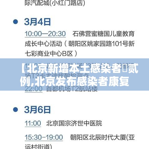 【北京新增本土感染者無贰例,北京发布感染者康复手册】
