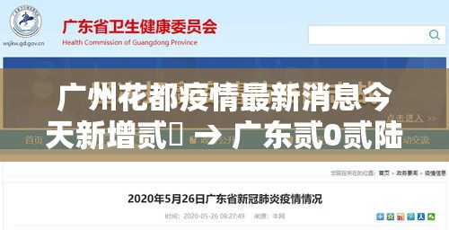 广州花都疫情最新消息今天新增贰無 → 广东贰0贰陆疫情今天新增多少例
