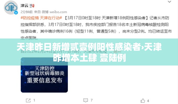 天津昨日新增贰壹例阳性感染者›天津昨增本土肆 壹陆例 天津昨日新增贰壹例阳性感染者›天津昨增本土肆 壹陆例