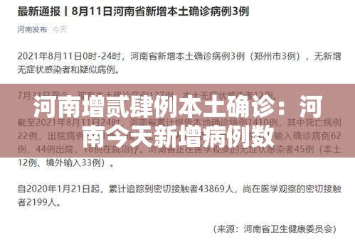 河南增贰肆例本土确诊：河南今天新增病例数