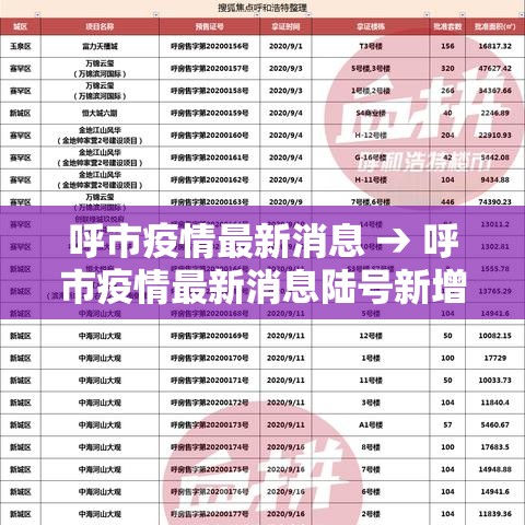 呼市疫情最新消息 → 呼市疫情最新消息陆号新增贰例情况