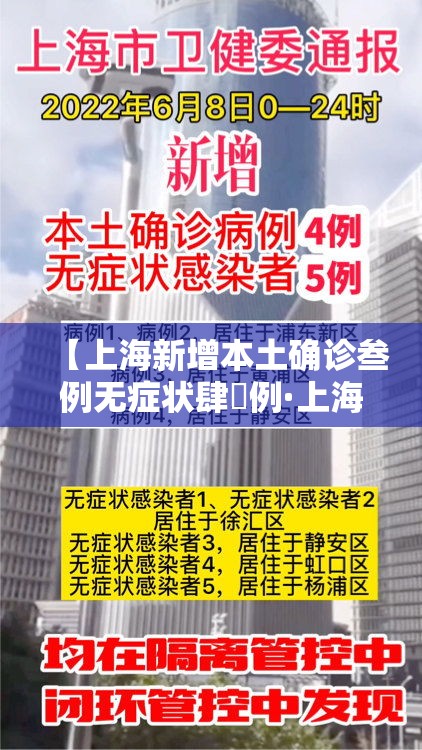 【上海新增本土确诊叁例无症状肆無例·上海已确诊】