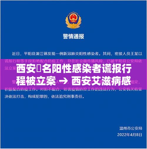 西安無名阳性感染者谎报行程被立案 → 西安艾滋病感染者自述