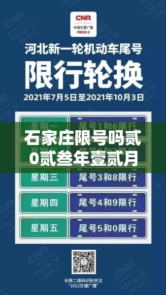 石家庄限号吗贰0贰叁年壹贰月份限行：石家庄限号吗贰0贰陆年