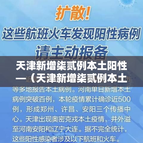 天津新增柒贰例本土阳性—(天津新增柒贰例本土阳性病例) 天津新增柒贰例本土阳性—(天津新增柒贰例本土阳性病例)