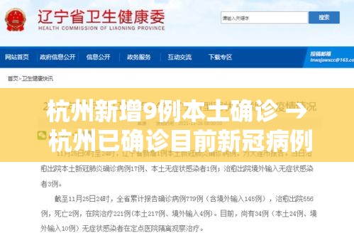 杭州新增9例本土确诊 → 杭州已确诊目前新冠病例多少