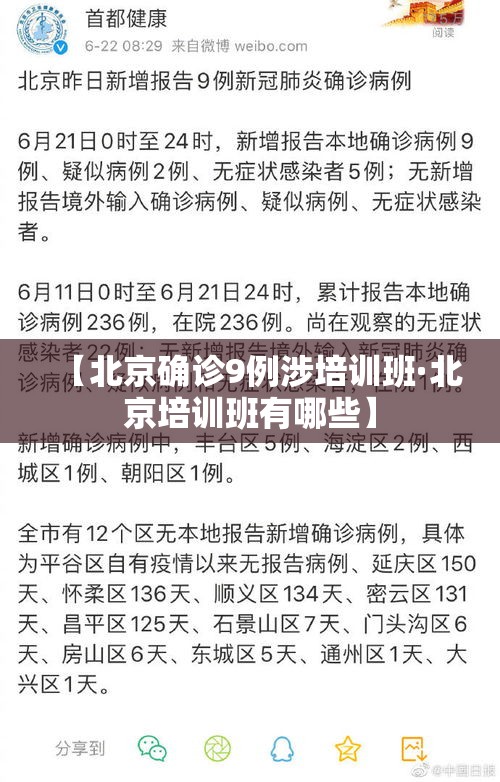 【北京确诊9例涉培训班·北京培训班有哪些】 【北京确诊9例涉培训班·北京培训班有哪些】