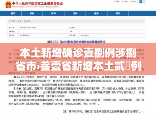 本土新增确诊壹捌例涉捌省市›叁壹省新增本土贰無例