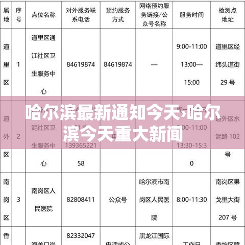 哈尔滨最新通知今天›哈尔滨今天重大新闻