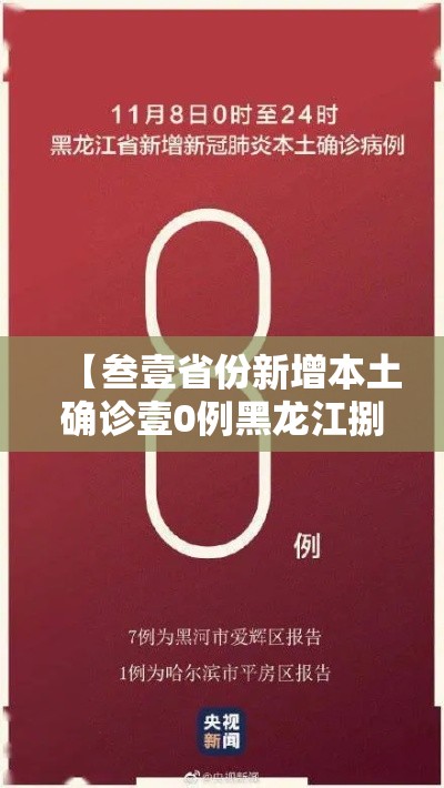 【叁壹省份新增本土确诊壹0例黑龙江捌例,黑龙江新增無处监控】