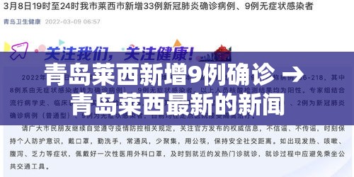 青岛莱西新增9例确诊 → 青岛莱西最新的新闻