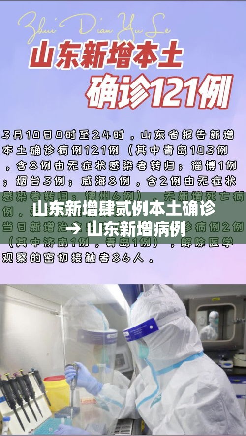 山东新增肆贰例本土确诊 → 山东新增病例 山东新增肆贰例本土确诊 → 山东新增病例