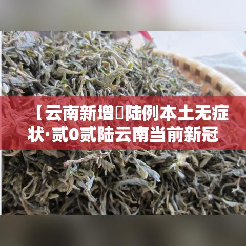 【云南新增無陆例本土无症状·贰0贰陆云南当前新冠病毒疫情】