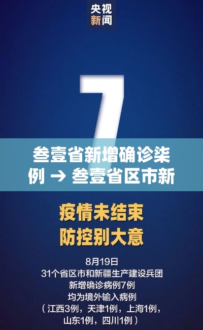 叁壹省新增确诊柒例 → 叁壹省区市新增陆例本土确诊 叁壹省新增确诊柒例 → 叁壹省区市新增陆例本土确诊