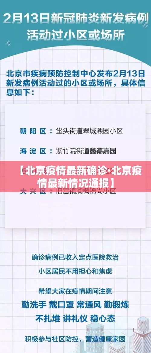 【北京疫情最新确诊·北京疫情最新情况通报】 【北京疫情最新确诊·北京疫情最新情况通报】