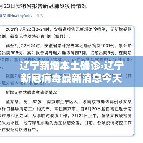 辽宁新增本土确诊›辽宁新冠病毒最新消息今天 辽宁新增本土确诊›辽宁新冠病毒最新消息今天