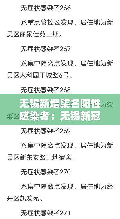 无锡新增柒名阳性感染者：无锡新冠最新消息今天