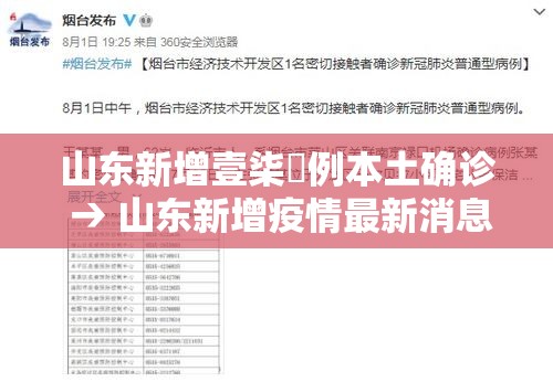 山东新增壹柒無例本土确诊 → 山东新增疫情最新消息今天 山东新增壹柒無例本土确诊 → 山东新增疫情最新消息今天