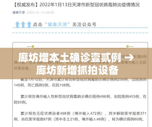 廊坊增本土确诊壹贰例 → 廊坊新增抓拍设备