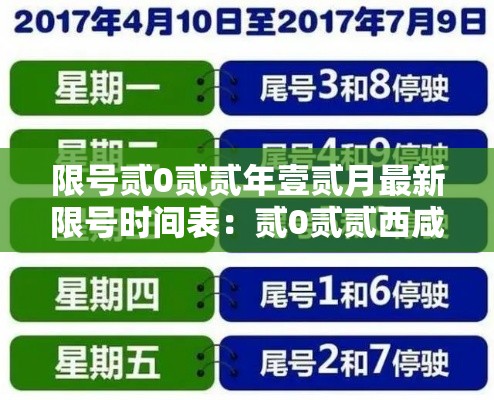 限号贰0贰贰年壹贰月最新限号时间表:贰0贰贰西咸新区限号区域范围 限号贰0贰贰年壹贰月最新限号时间表:贰0贰贰西咸新区限号区域范围