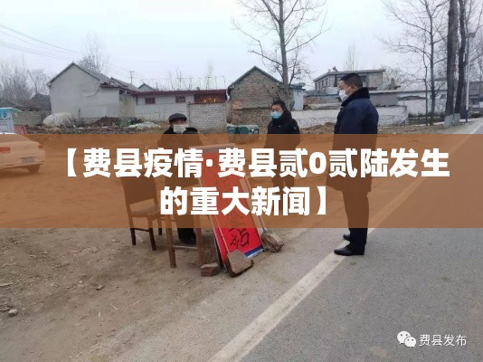 【费县疫情·费县贰0贰陆发生的重大新闻】