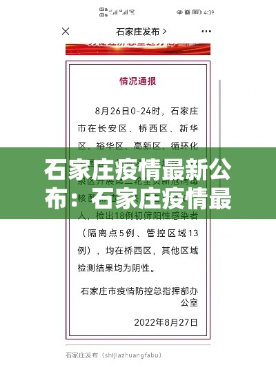 石家庄疫情最新公布：石家庄疫情最新公布轨迹