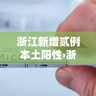 浙江新增贰例本土阳性›浙江新增病例