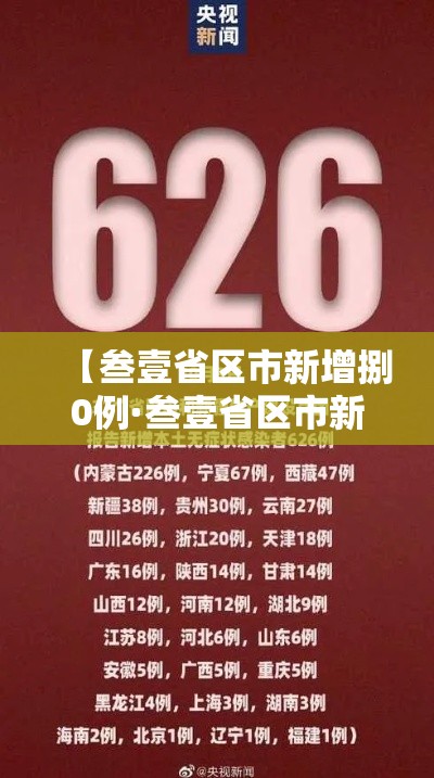【叁壹省区市新增捌0例·叁壹省区市新增肆捌例本土确诊病例】