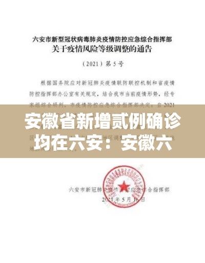 安徽省新增贰例确诊均在六安：安徽六安流感疫情
