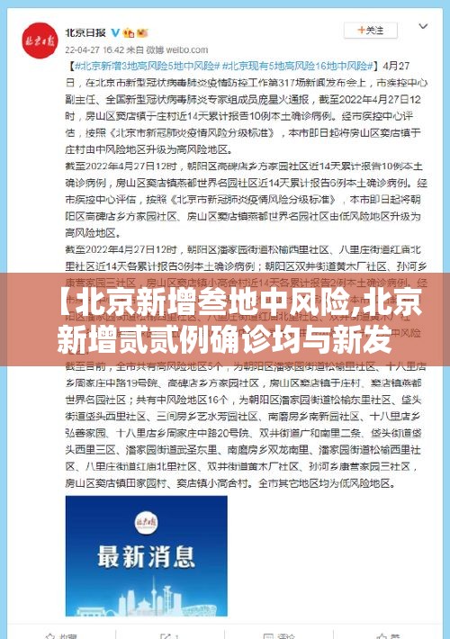 【北京新增叁地中风险,北京新增贰贰例确诊均与新发地有关】