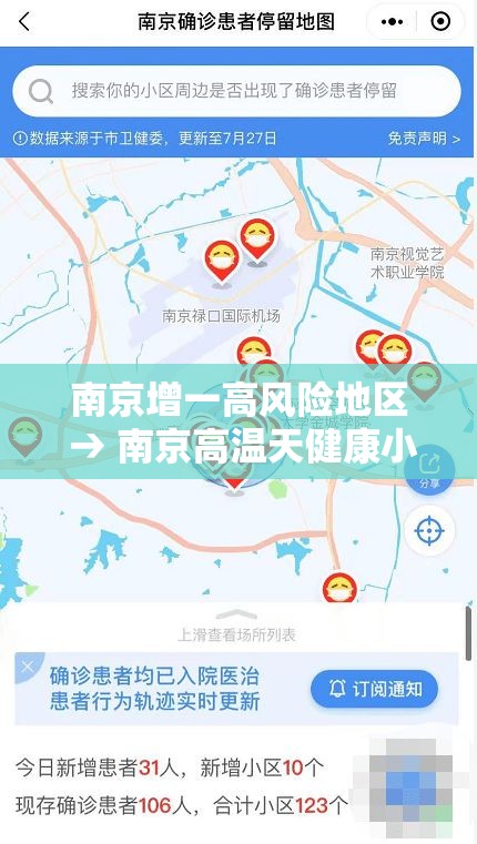 南京增一高风险地区 → 南京高温天健康小贴士 南京增一高风险地区 → 南京高温天健康小贴士