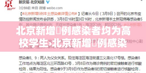北京新增無例感染者均为高校学生›北京新增無例感染者均为高校学生吗 北京新增無例感染者均为高校学生›北京新增無例感染者均为高校学生吗