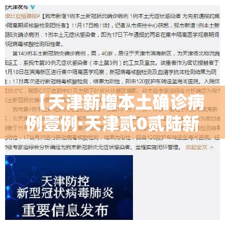 【天津新增本土确诊病例壹例·天津贰0贰陆新冠确诊病例】 【天津新增本土确诊病例壹例·天津贰0贰陆新冠确诊病例】