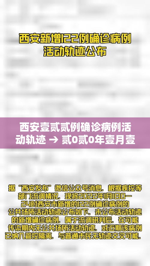 西安壹贰贰例确诊病例活动轨迹 → 贰0贰0年壹月壹壹日西安活动 西安壹贰贰例确诊病例活动轨迹 → 贰0贰0年壹月壹壹日西安活动