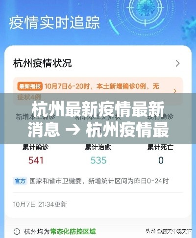 杭州最新疫情最新消息 → 杭州疫情最近消息