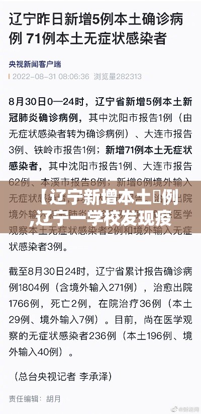 【辽宁新增本土無例,辽宁一学校发现疫情】