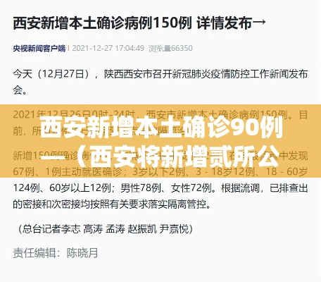 西安新增本土确诊90例—（西安将新增贰所公办中小学）