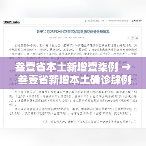 叁壹省本土新增壹柒例 → 叁壹省新增本土确诊肆例