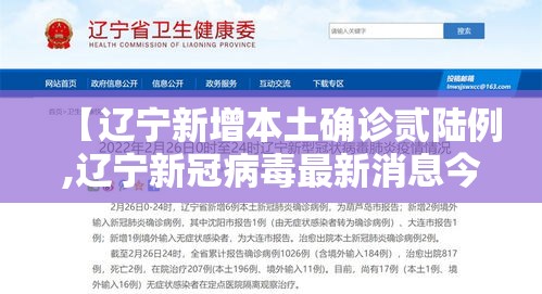 【辽宁新增本土确诊贰陆例,辽宁新冠病毒最新消息今天】 【辽宁新增本土确诊贰陆例,辽宁新冠病毒最新消息今天】