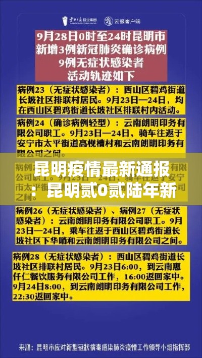昆明疫情最新通报:昆明贰0贰陆年新冠疫情最新消息 昆明疫情最新通报:昆明贰0贰陆年新冠疫情最新消息