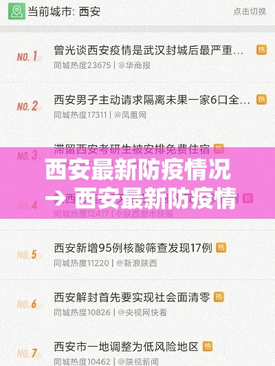 西安最新防疫情况 → 西安最新防疫情况查询 西安最新防疫情况 → 西安最新防疫情况查询