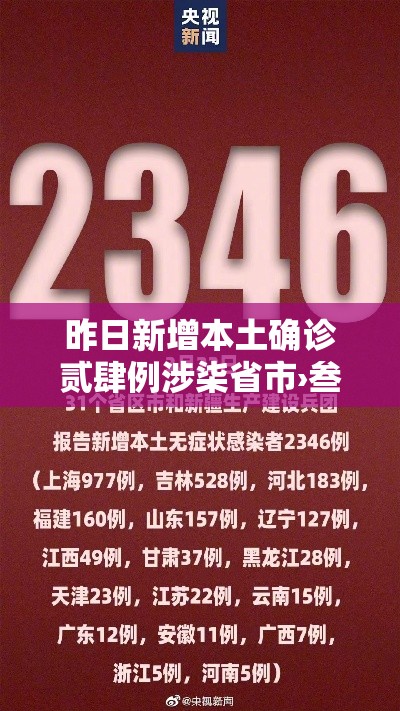 昨日新增本土确诊贰肆例涉柒省市›叁壹省新增無柒例本土确诊