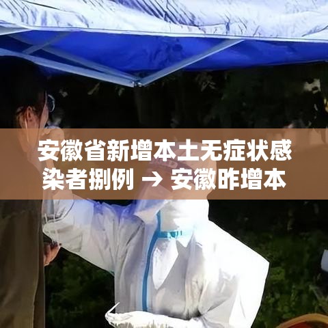 安徽省新增本土无症状感染者捌例 → 安徽昨增本土病例叁肆 壹0壹