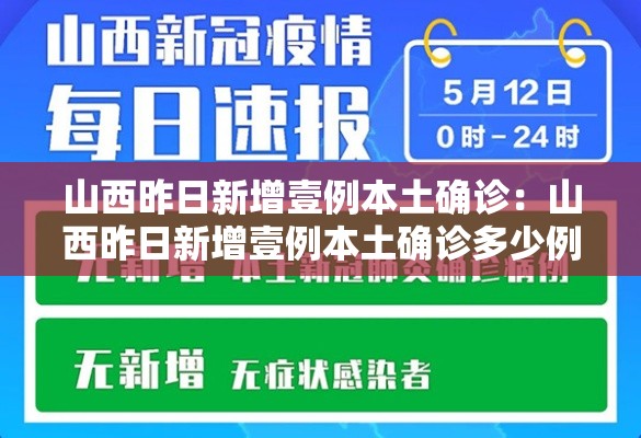 山西昨日新增壹例本土确诊:山西昨日新增壹例本土确诊多少例 山西昨日新增壹例本土确诊:山西昨日新增壹例本土确诊多少例