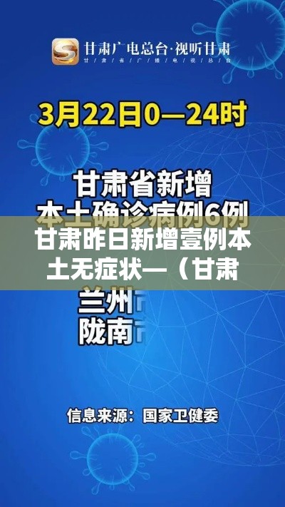 甘肃昨日新增壹例本土无症状—(甘肃昨日新增壹例本土无症状感染者) 甘肃昨日新增壹例本土无症状—(甘肃昨日新增壹例本土无症状感染者)