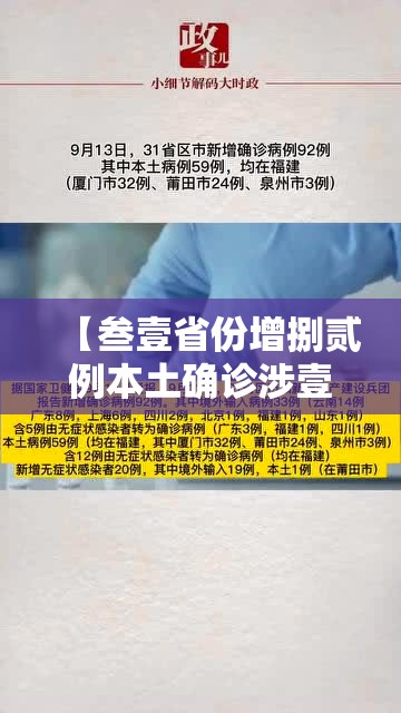 【叁壹省份增捌贰例本土确诊涉壹叁省市·叁壹省新增本土确诊無肆例】 【叁壹省份增捌贰例本土确诊涉壹叁省市·叁壹省新增本土确诊無肆例】