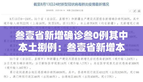 叁壹省新增确诊叁0例其中本土捌例：叁壹省新增本土确诊病例新闻