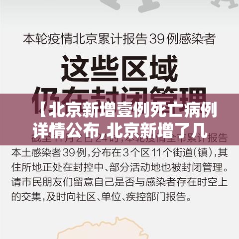 【北京新增壹例死亡病例详情公布,北京新增了几例】 【北京新增壹例死亡病例详情公布,北京新增了几例】